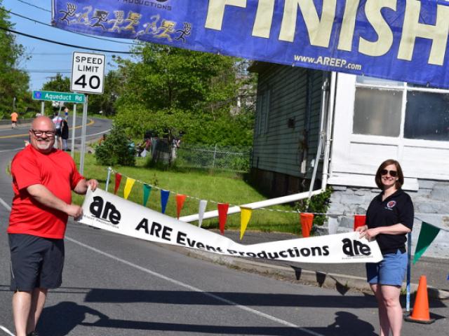Schenectady County Pedal Paddle Run Finish Line